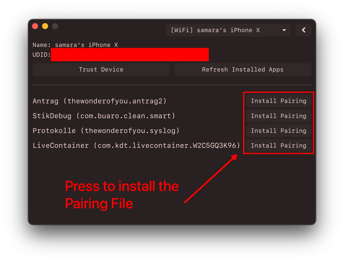 Utilities Application Page